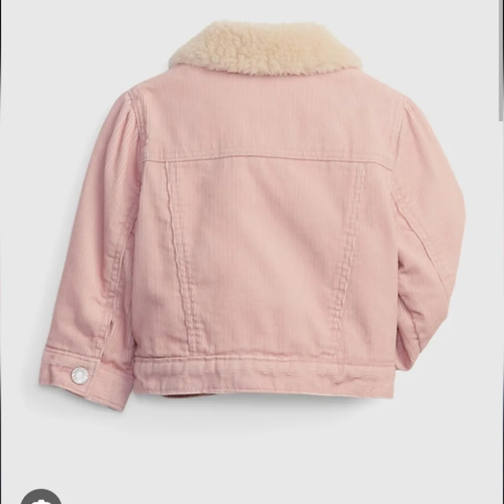 Baby Gap pink Sherpa lined corduroy jacket  size 2T